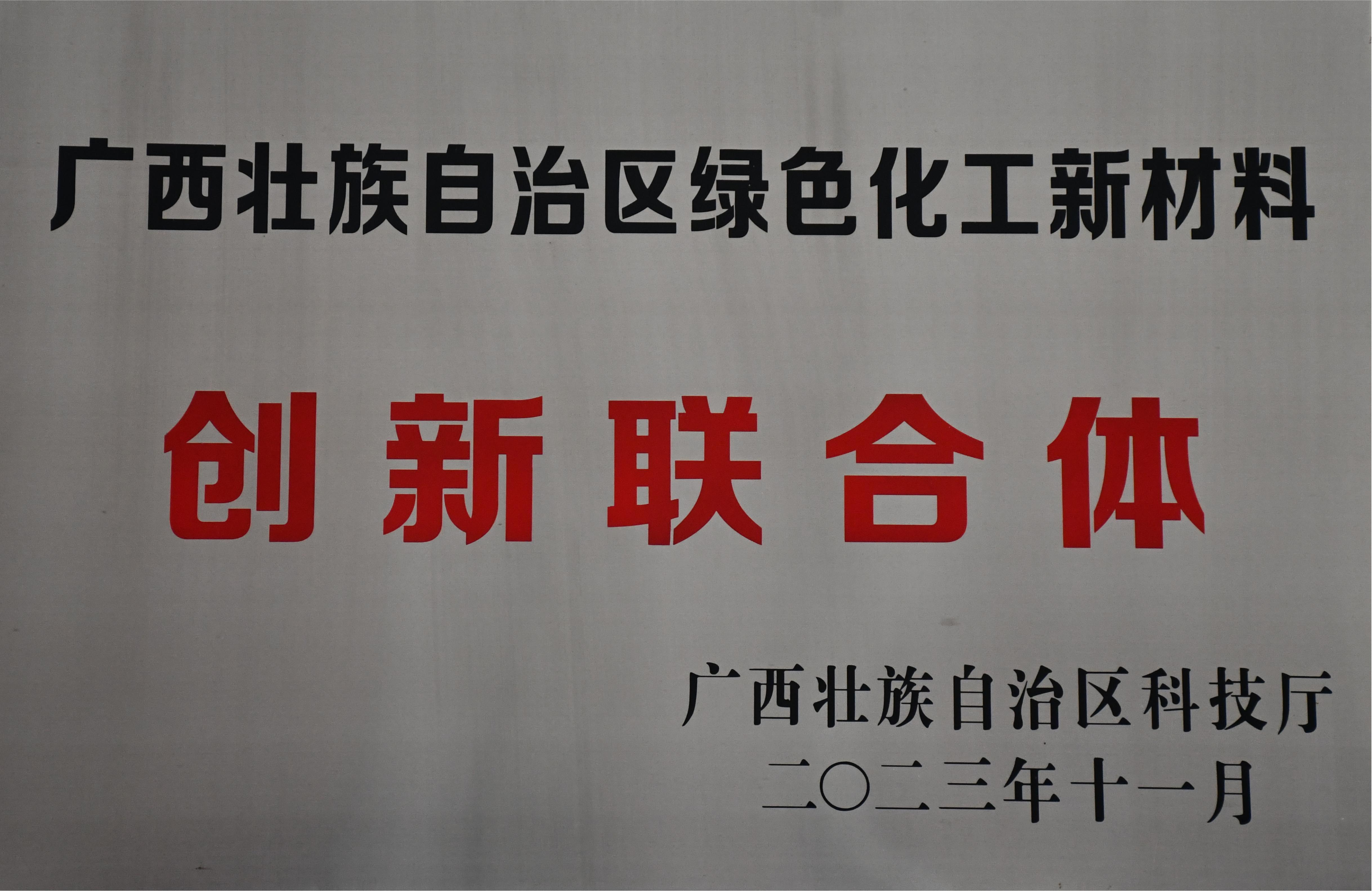 广西壮族自治区绿色化工新材料创新联合体